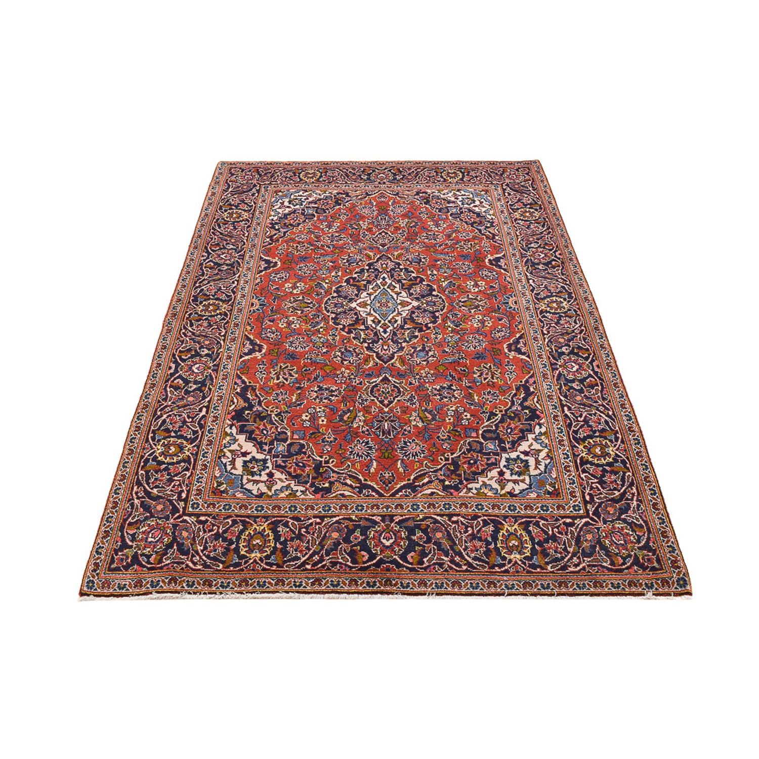 Perserteppich - Keshan - 210 x 140 cm - hellrot