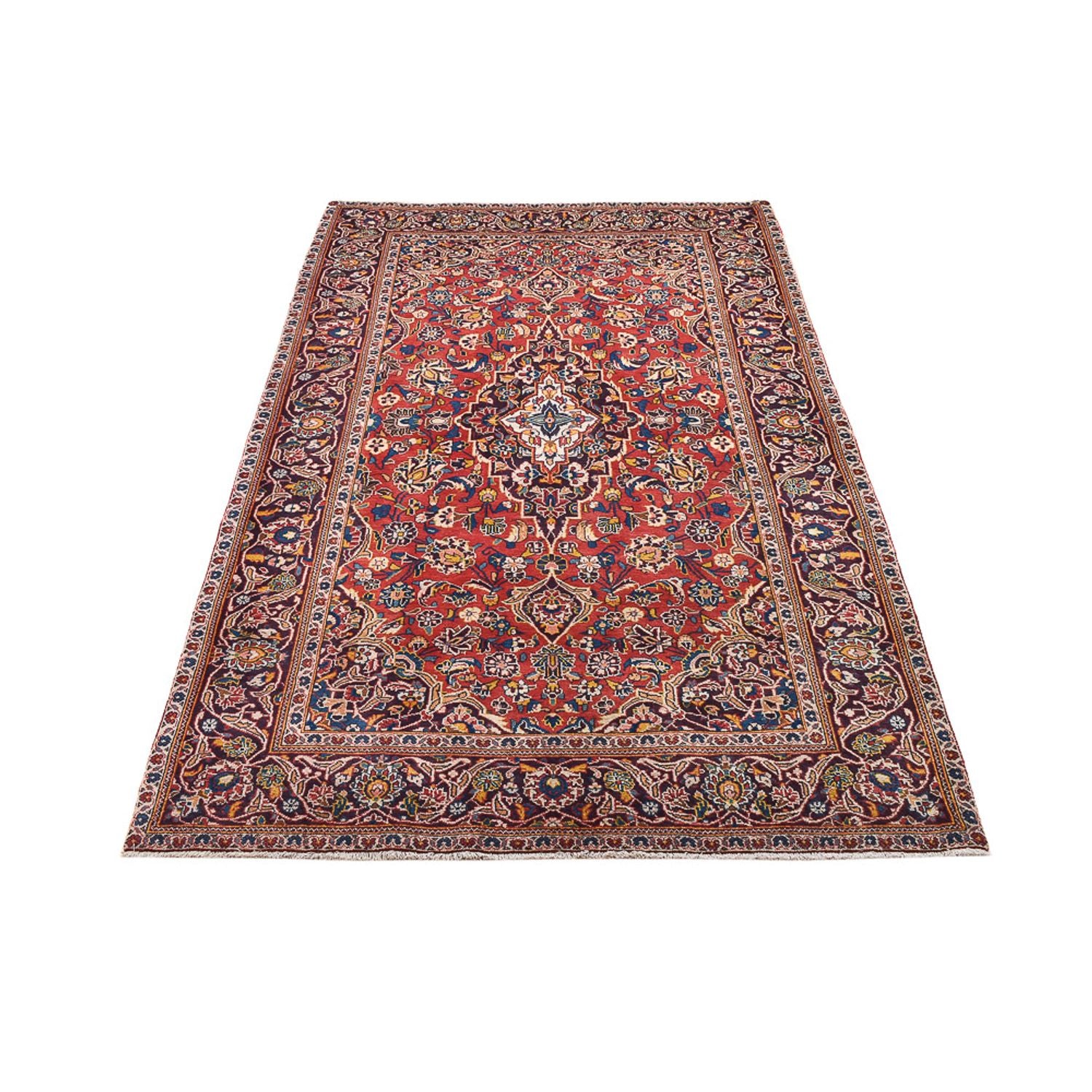 Perserteppich - Keshan - 220 x 136 cm - hellrot