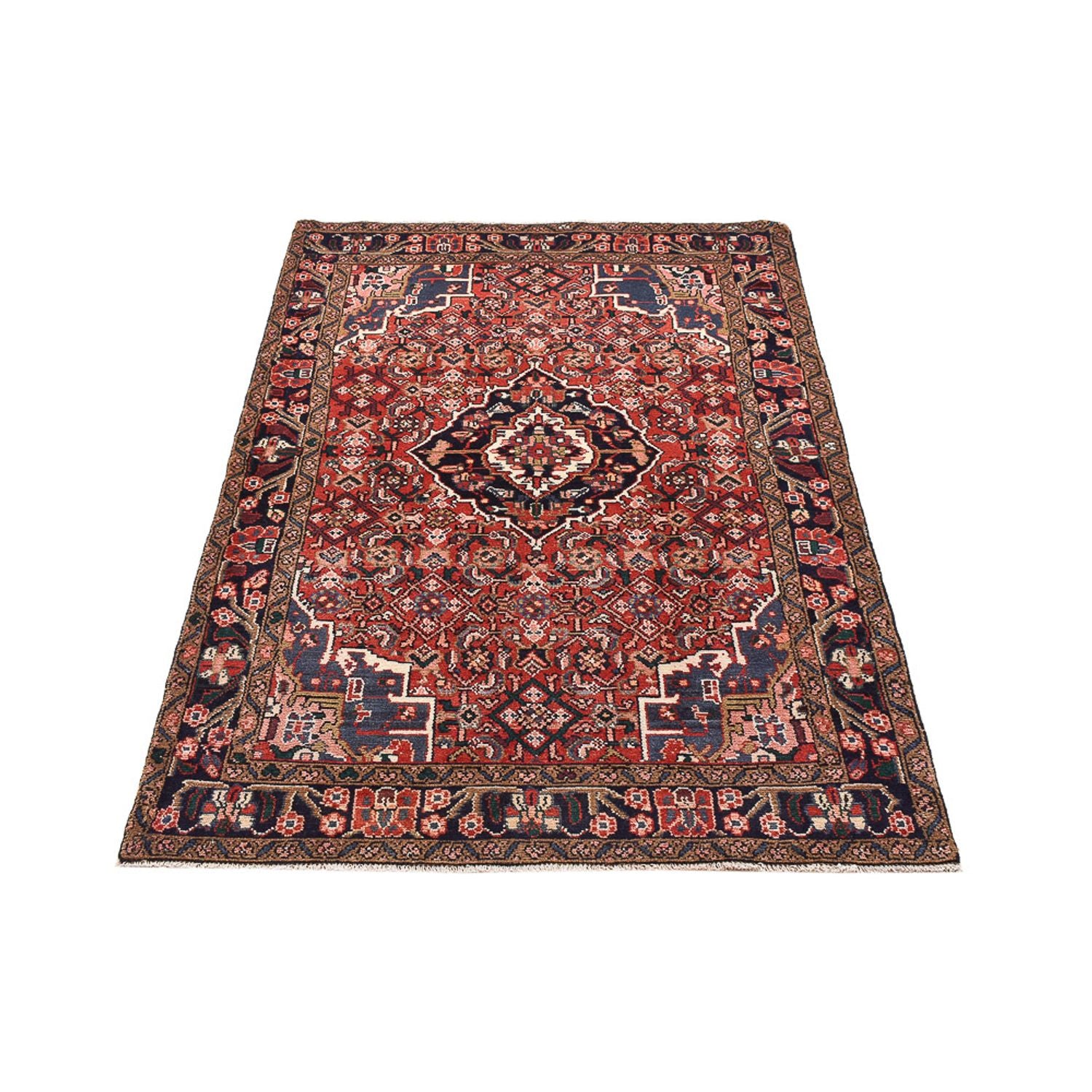Perserteppich - Nomadic - 156 x 105 cm - dunkelrot