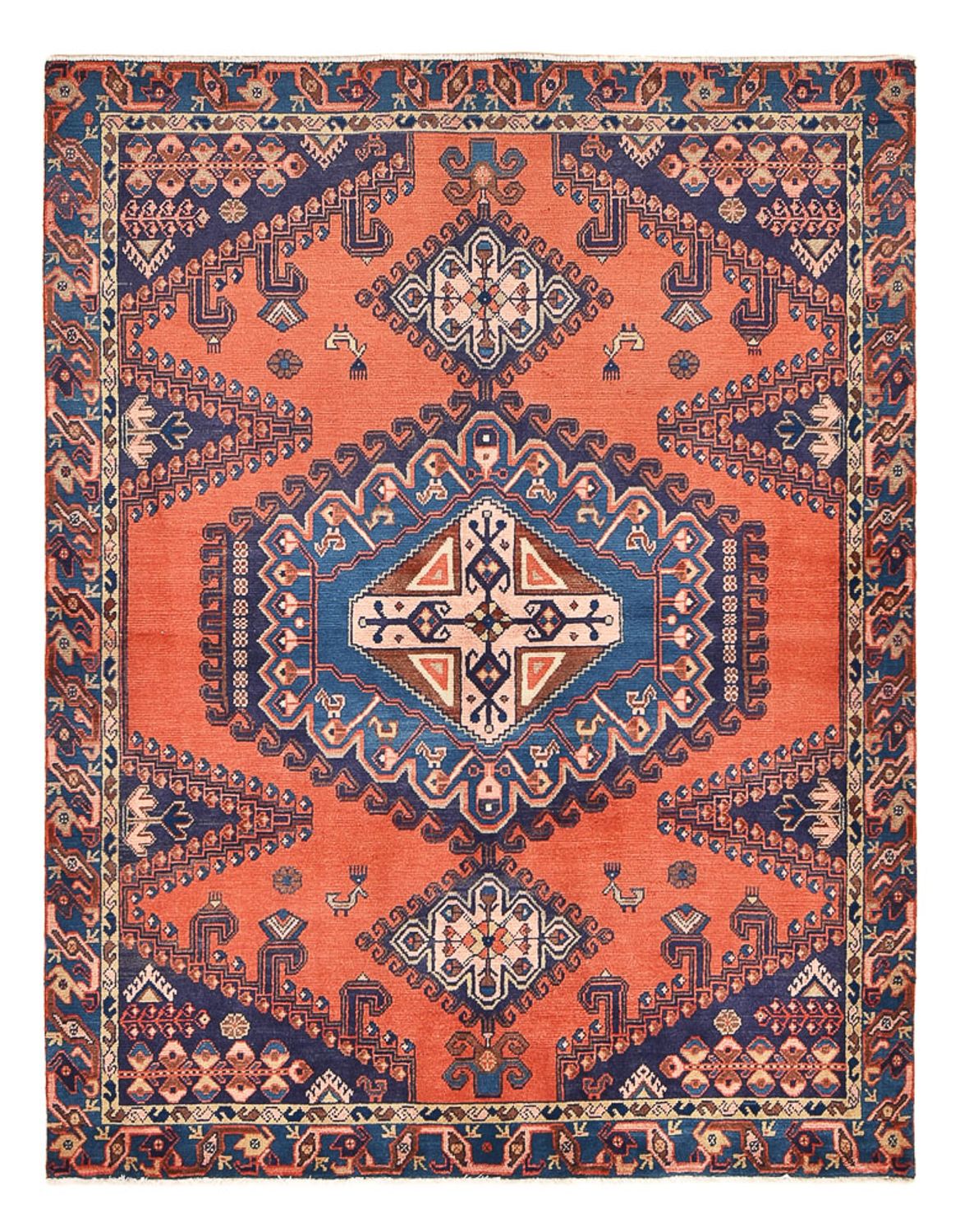 Perserteppich - Nomadic - 208 x 162 cm - mehrfarbig
