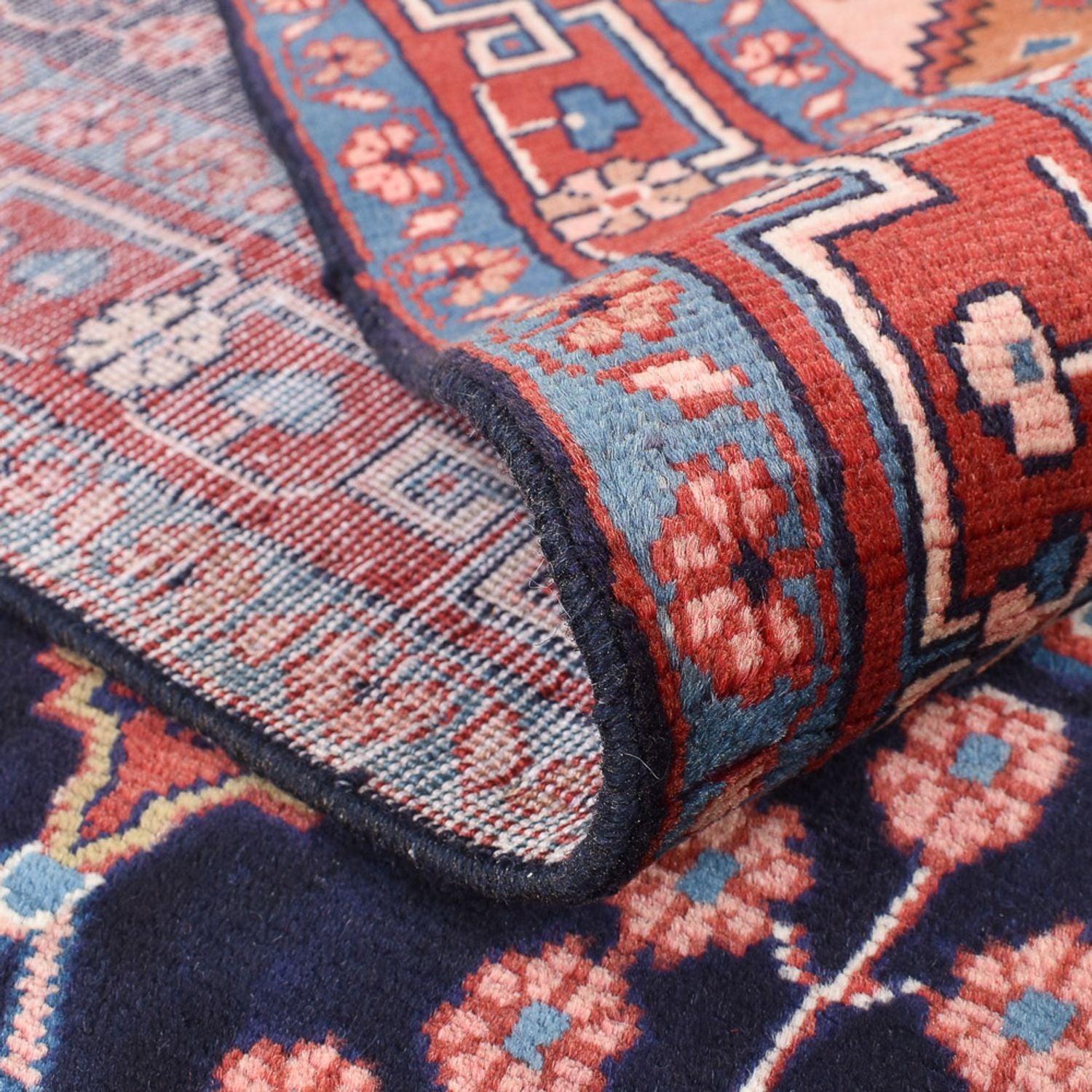 Perserteppich - Nomadic - 208 x 137 cm - dunkelblau