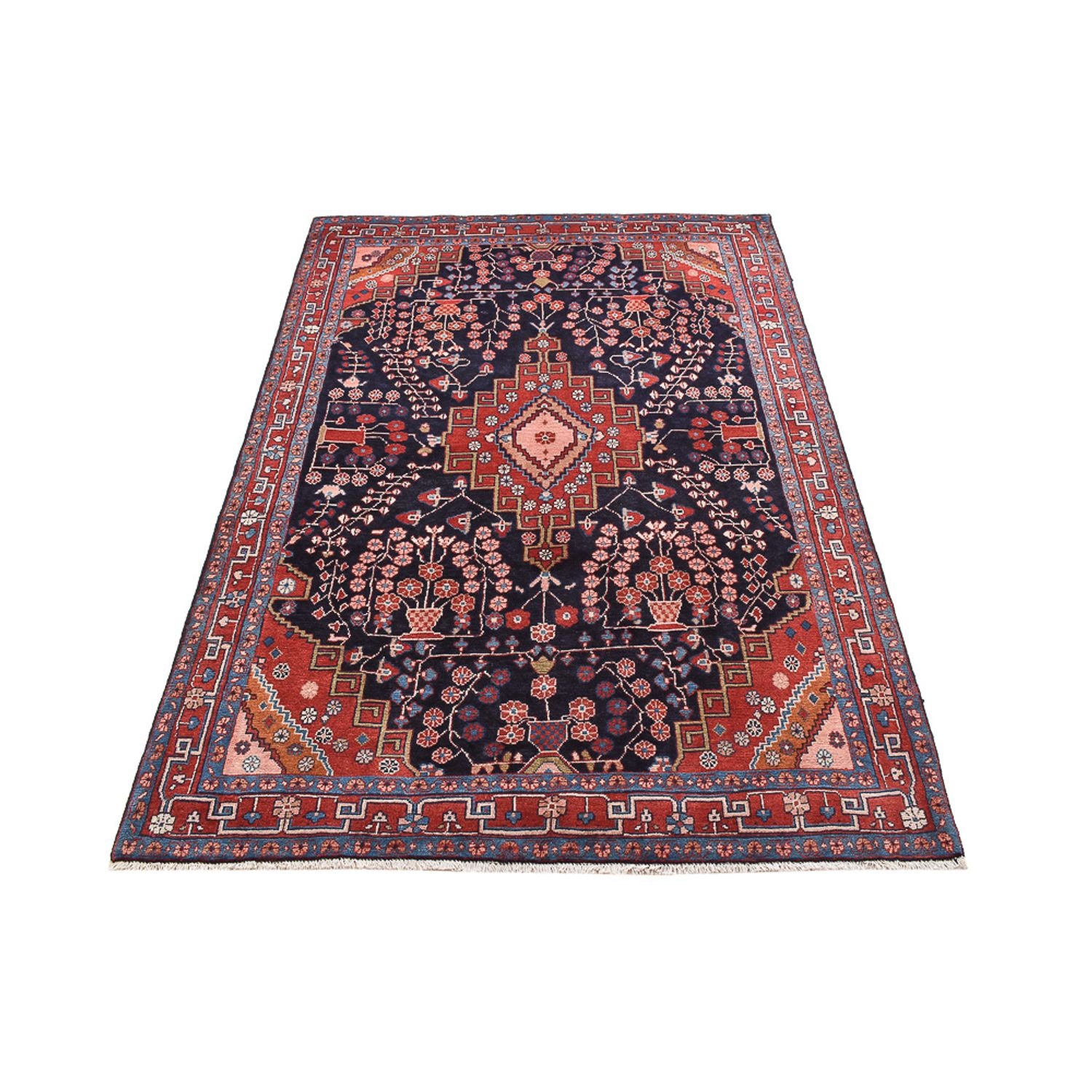 Perserteppich - Nomadic - 208 x 137 cm - dunkelblau