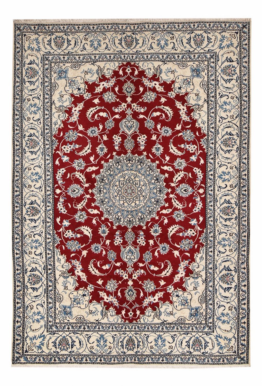 Perserteppich - Nain - 290 x 198 cm - rot
