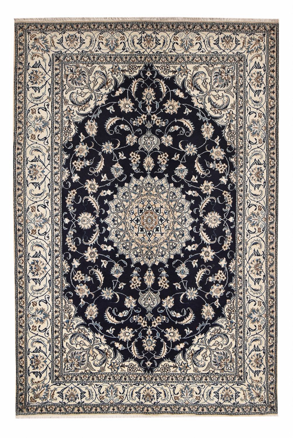 Perserteppich - Nain - 291 x 195 cm - dunkelblau