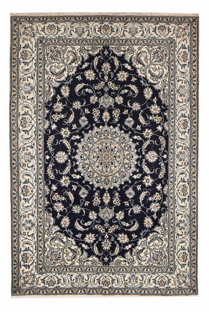 Perserteppich - Nain - 291 x 195 cm - dunkelblau