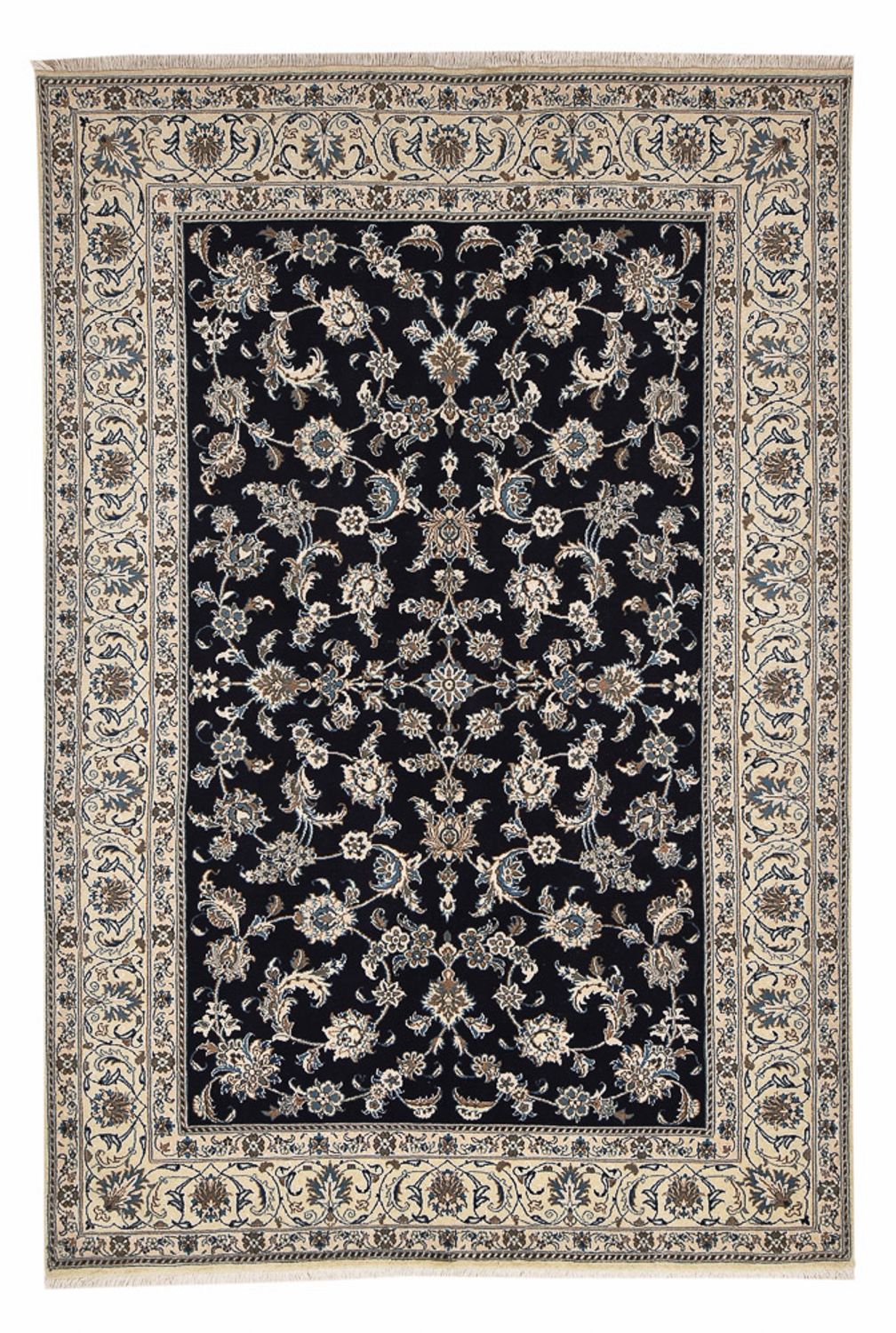 Perserteppich - Nain - 290 x 193 cm - dunkelblau