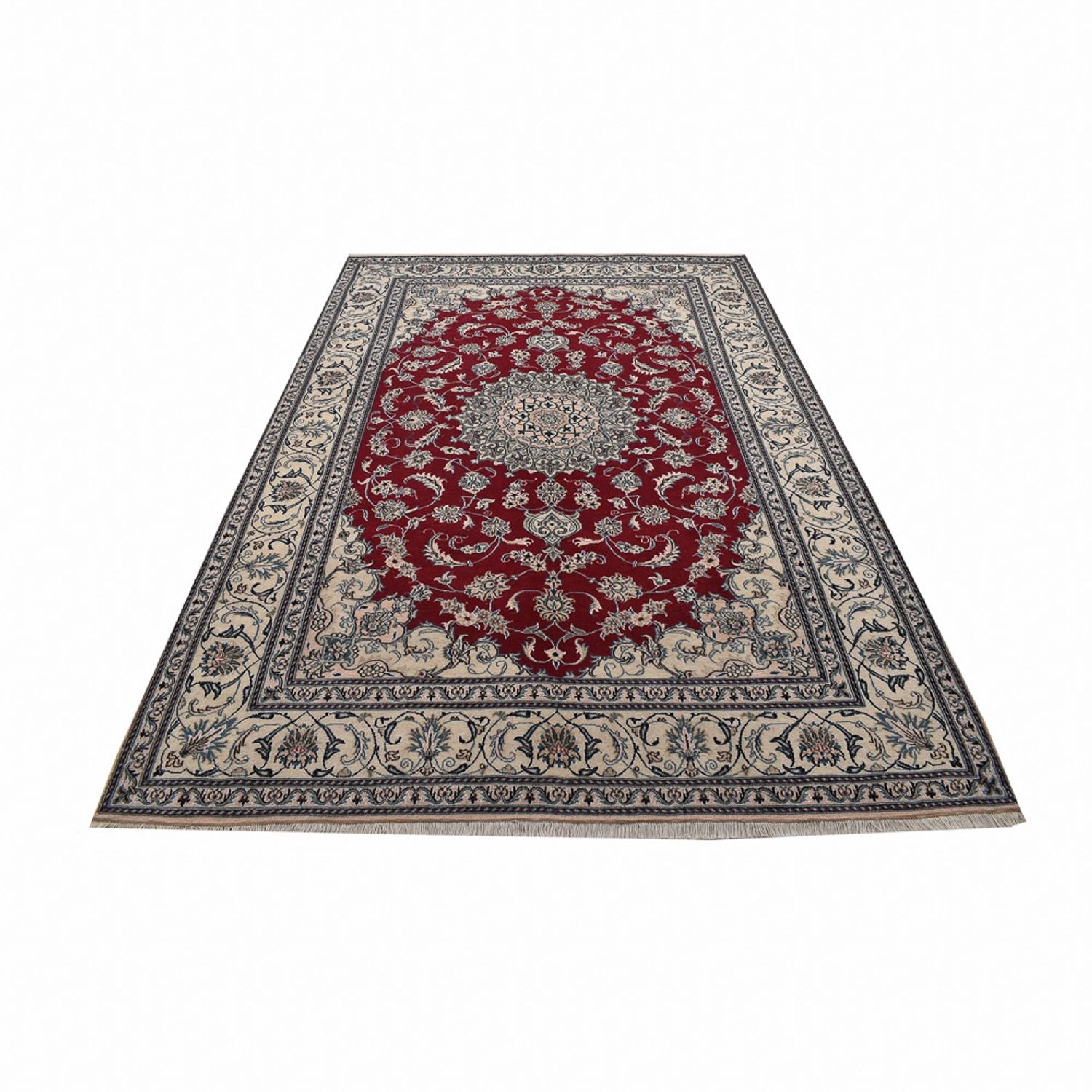 Perserteppich - Nain - 297 x 203 cm - rot
