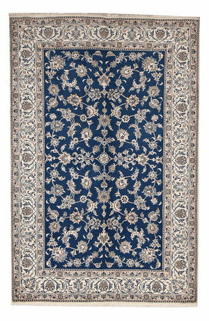 Perserteppich - Nain - 300 x 196 cm - petrolblau