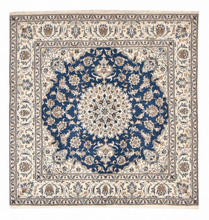 Perserteppich - Nain quadratisch  - 202 x 195 cm - blau