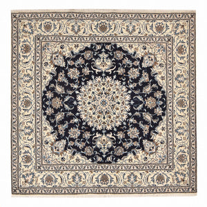 Perserteppich - Nain quadratisch  - 195 x 193 cm - dunkelblau