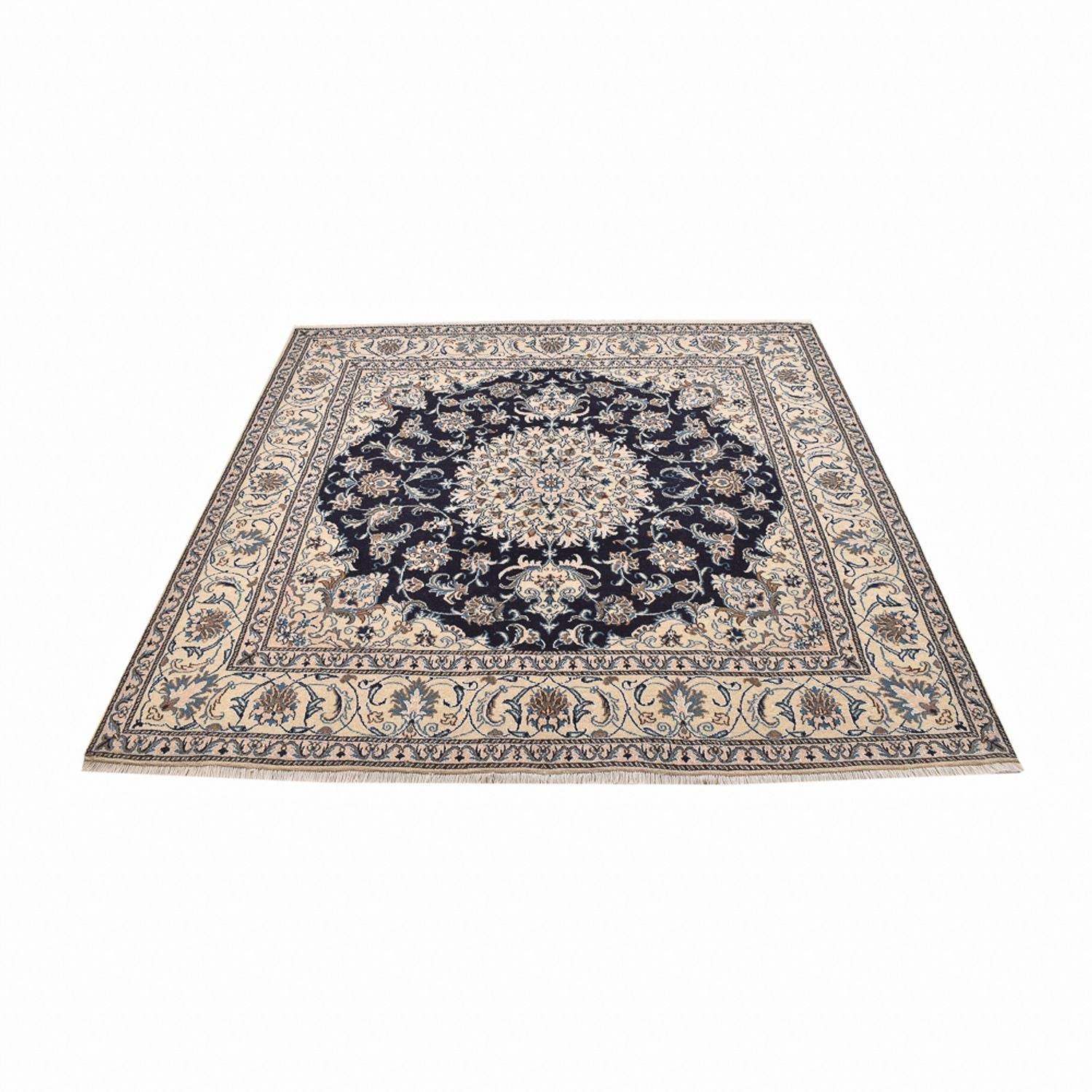 Perserteppich - Nain quadratisch  - 195 x 193 cm - dunkelblau