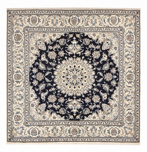 Perserteppich - Nain quadratisch  - 198 x 193 cm - dunkelblau