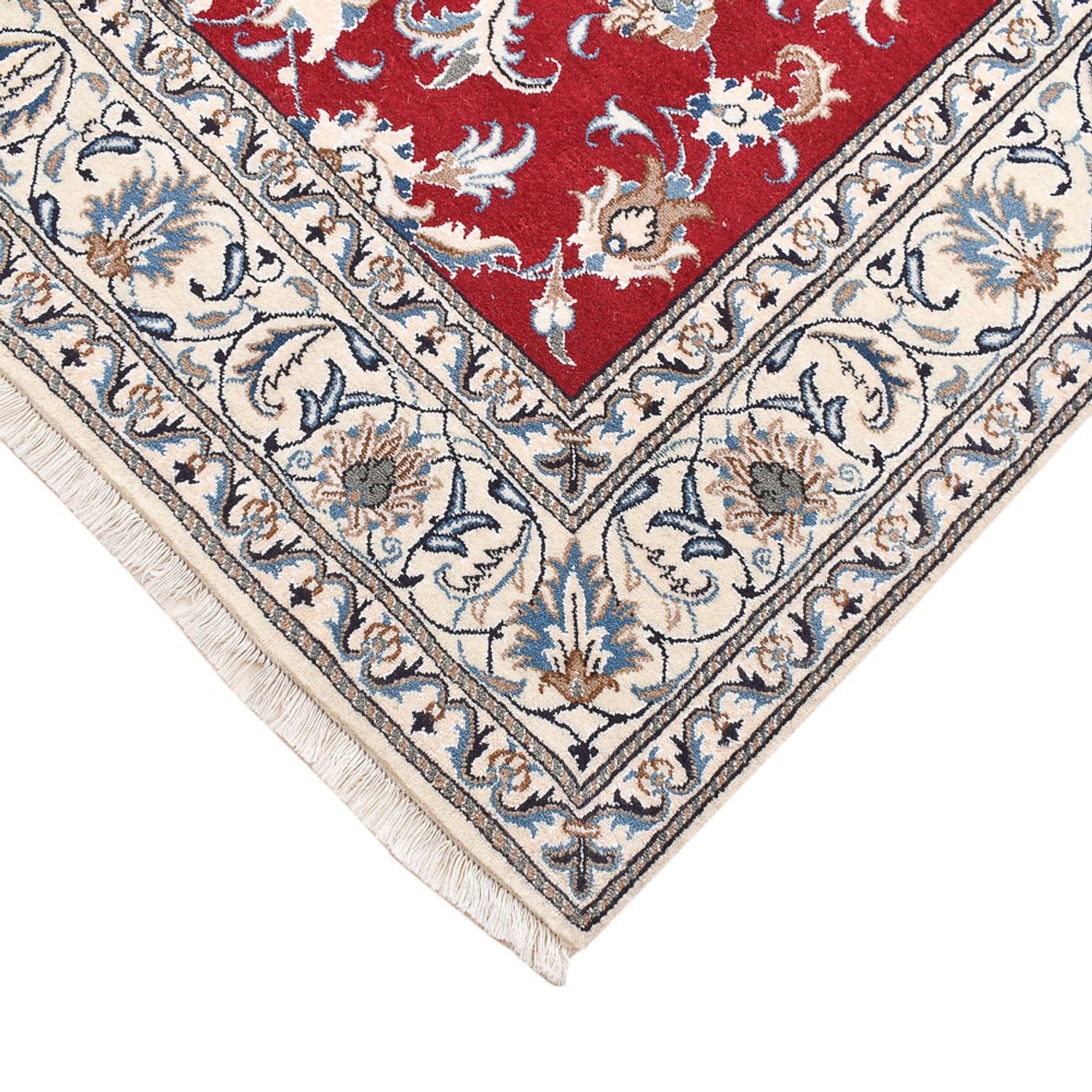 Perserteppich - Nain - 238 x 168 cm - rot