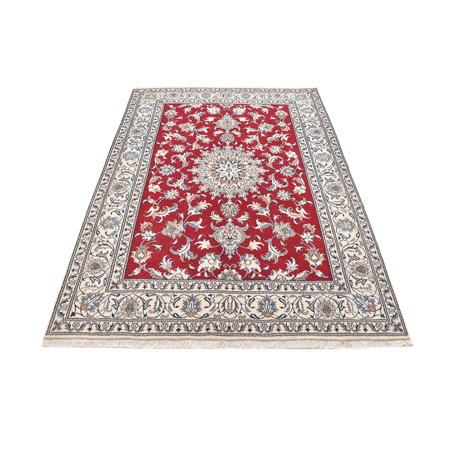 Perserteppich - Nain - 238 x 168 cm - rot