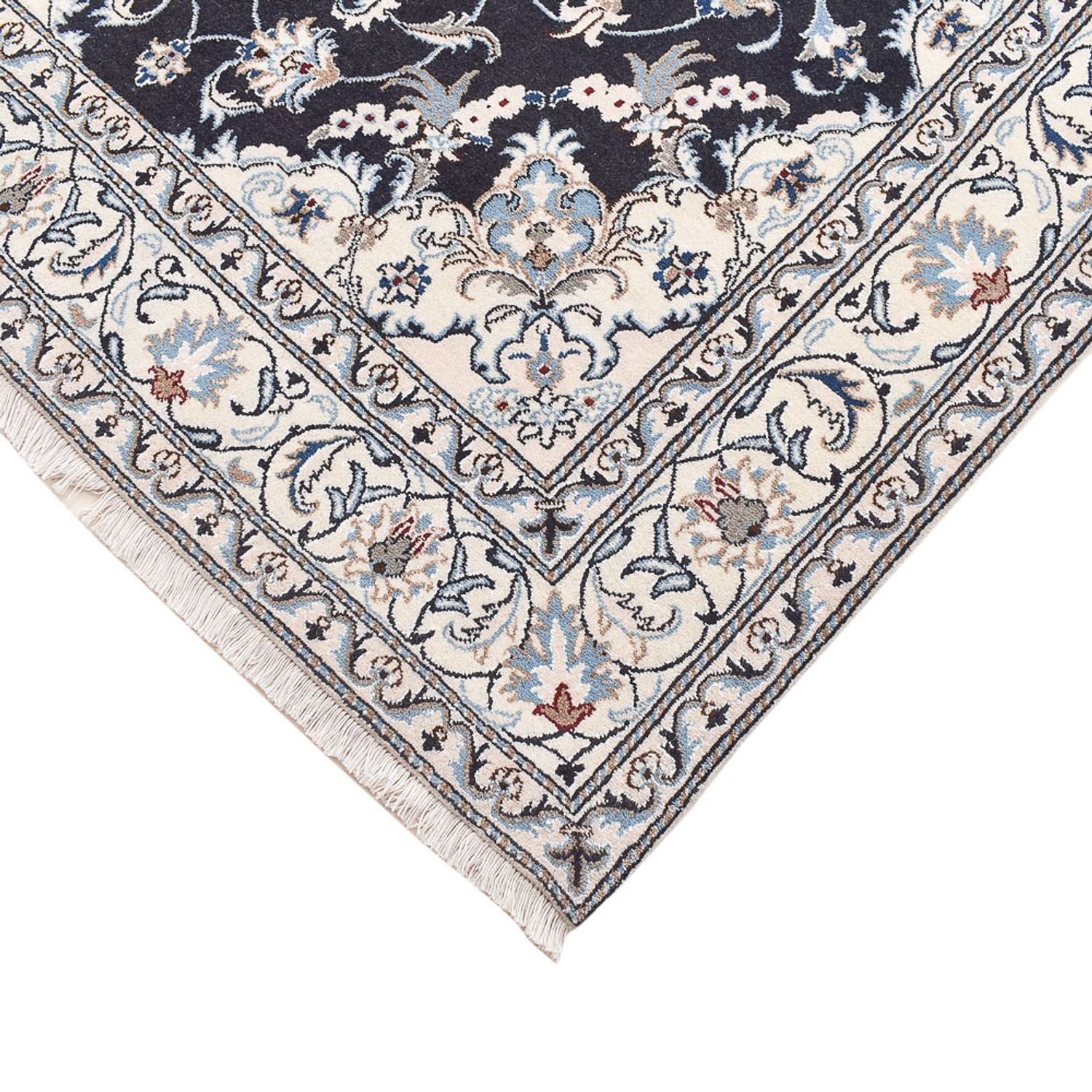 Perserteppich - Nain - 242 x 162 cm - dunkelblau