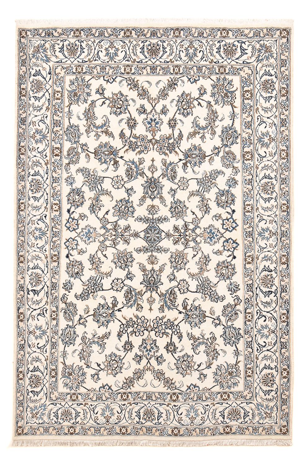Perserteppich - Nain - 240 x 165 cm - hellgrau