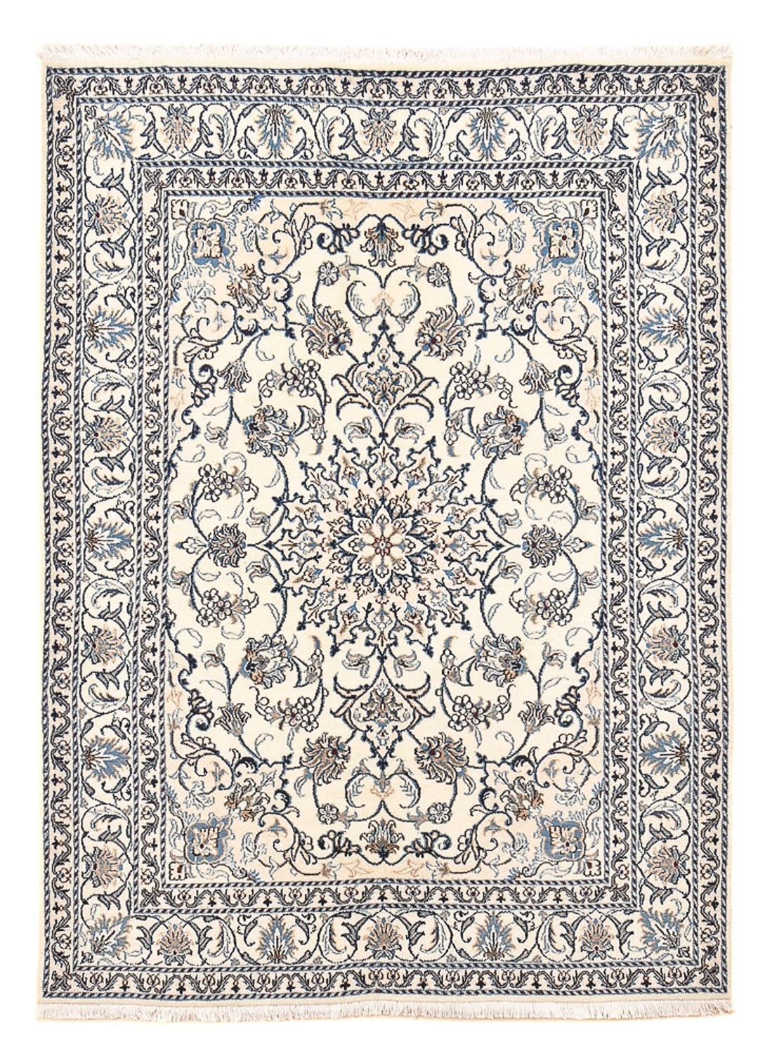 Perserteppich - Nain - 200 x 149 cm - hellgrau