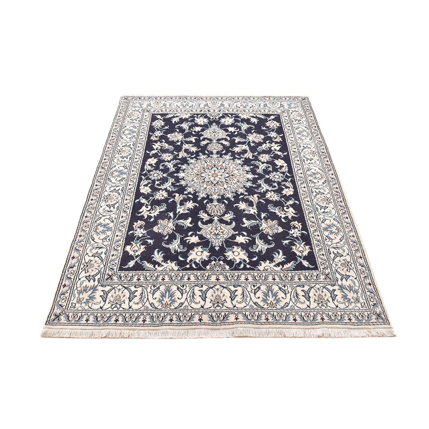 Perserteppich - Nain - 207 x 146 cm - dunkelblau