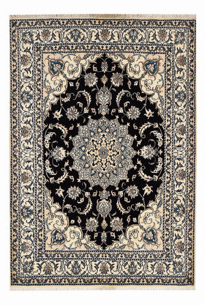 Perserteppich - Nain - 210 x 149 cm - dunkelblau