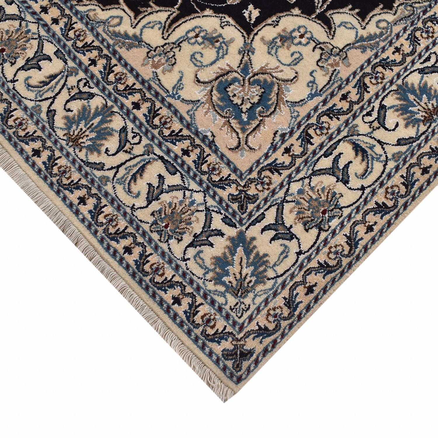 Perserteppich - Nain - 210 x 149 cm - dunkelblau