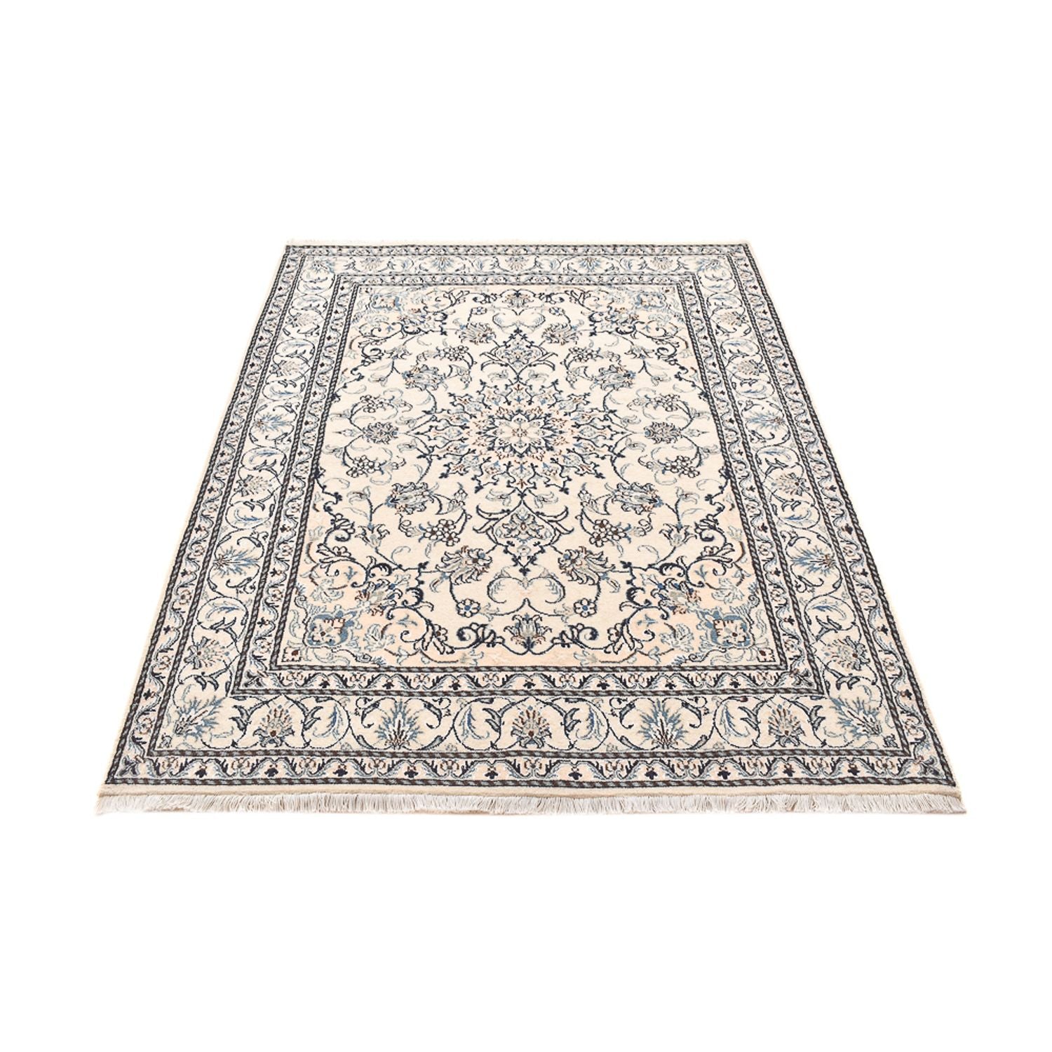 Perserteppich - Nain - 202 x 150 cm - hellbeige