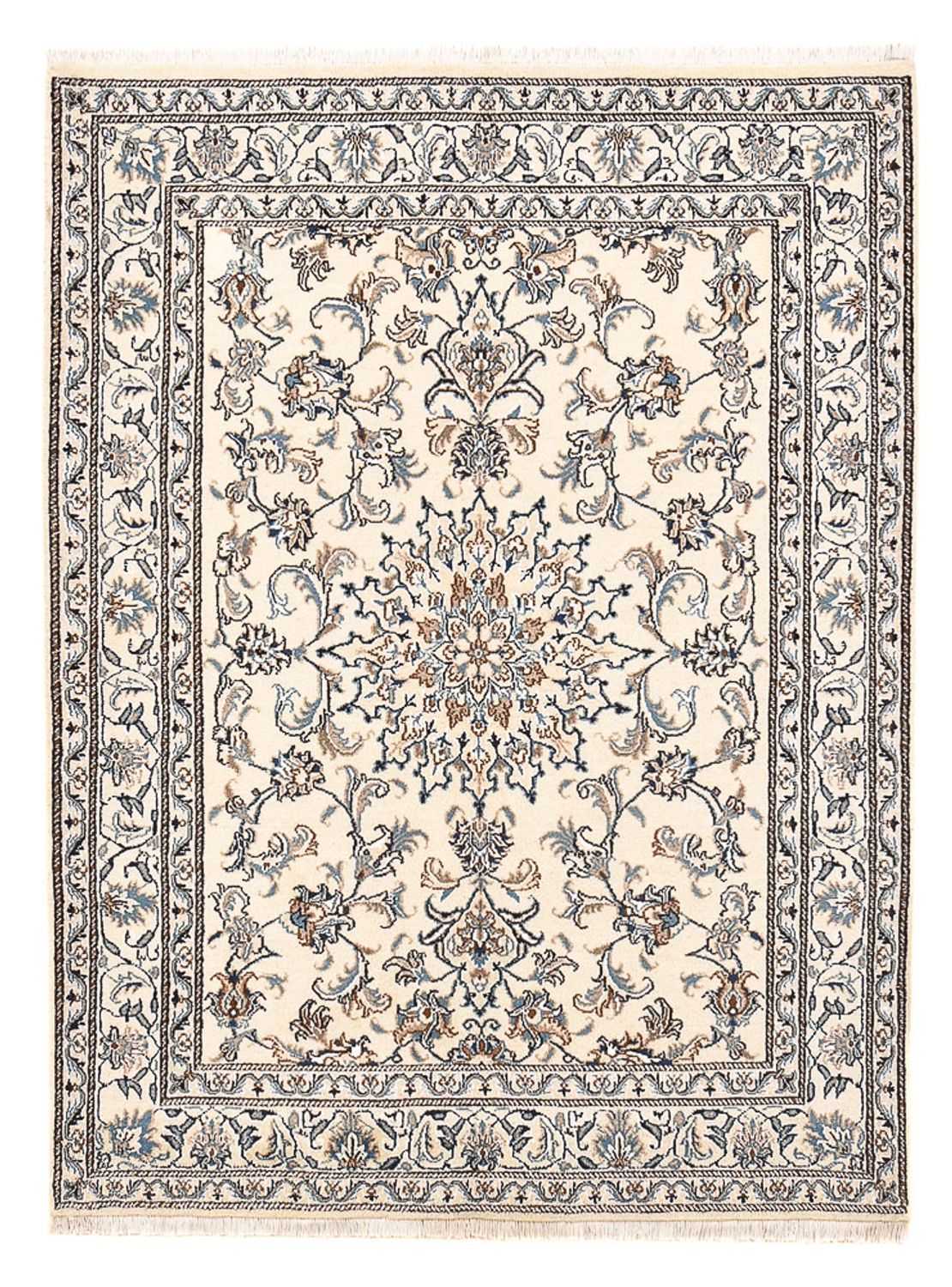 Perserteppich - Nain - 195 x 147 cm - hellbeige