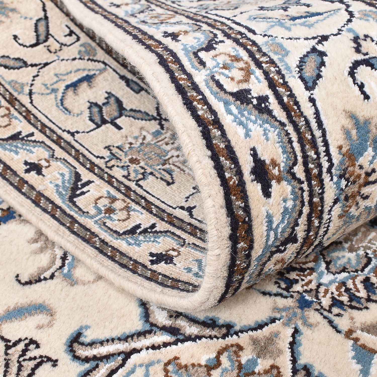 Perserteppich - Nain - 195 x 147 cm - hellbeige