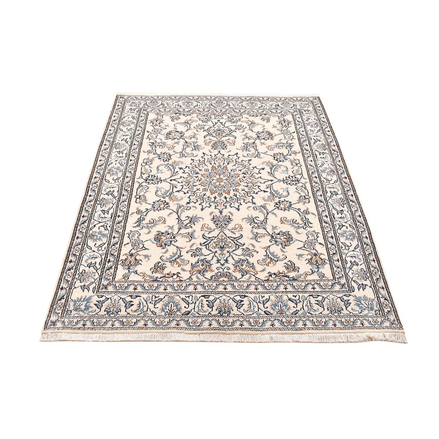 Perserteppich - Nain - 195 x 147 cm - hellbeige