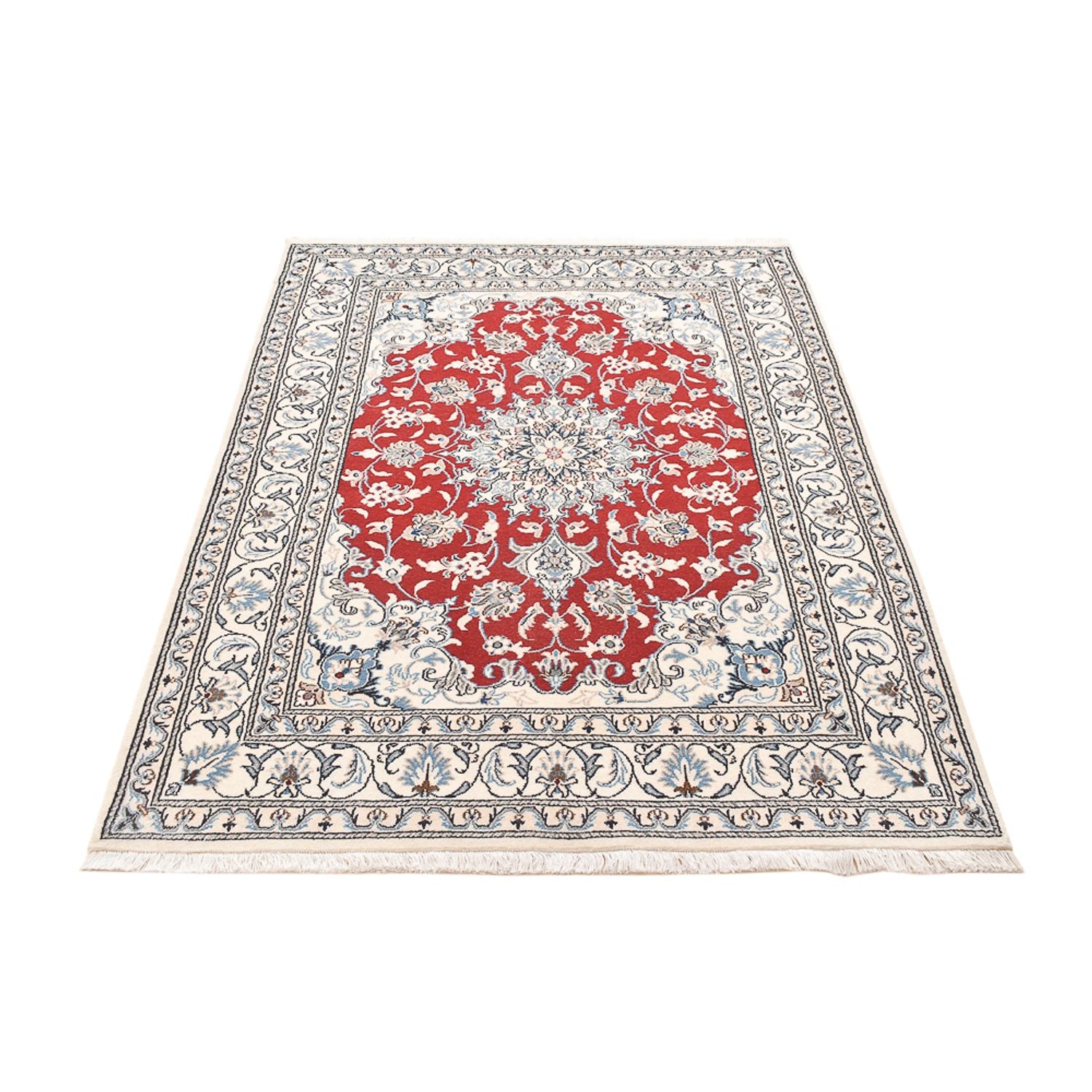 Perserteppich - Nain - 195 x 143 cm - rot