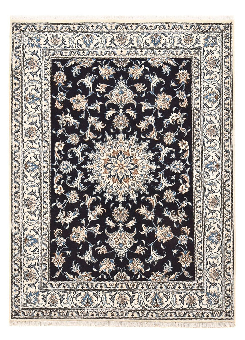Perserteppich - Nain - 195 x 147 cm - dunkelblau