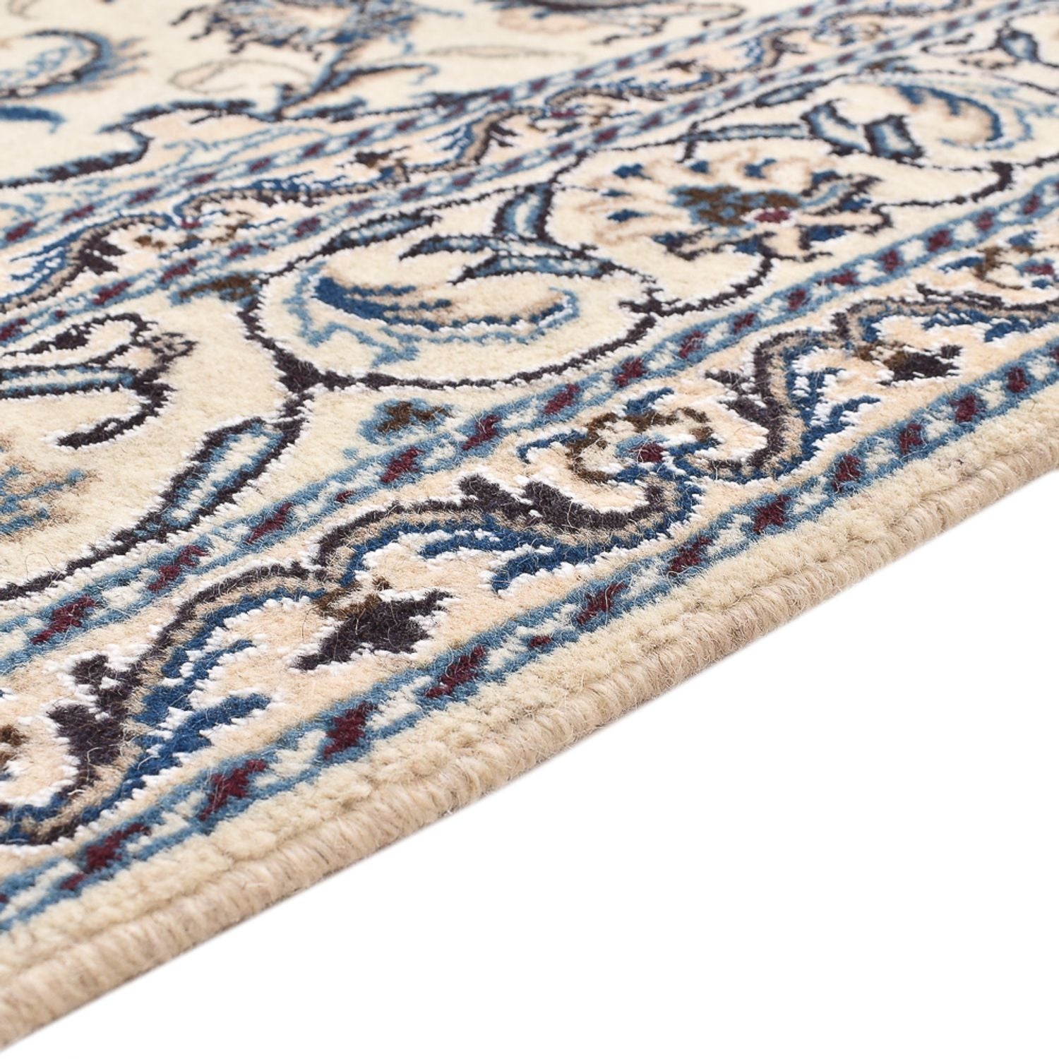 Perserteppich - Nain - 201 x 145 cm - hellbeige