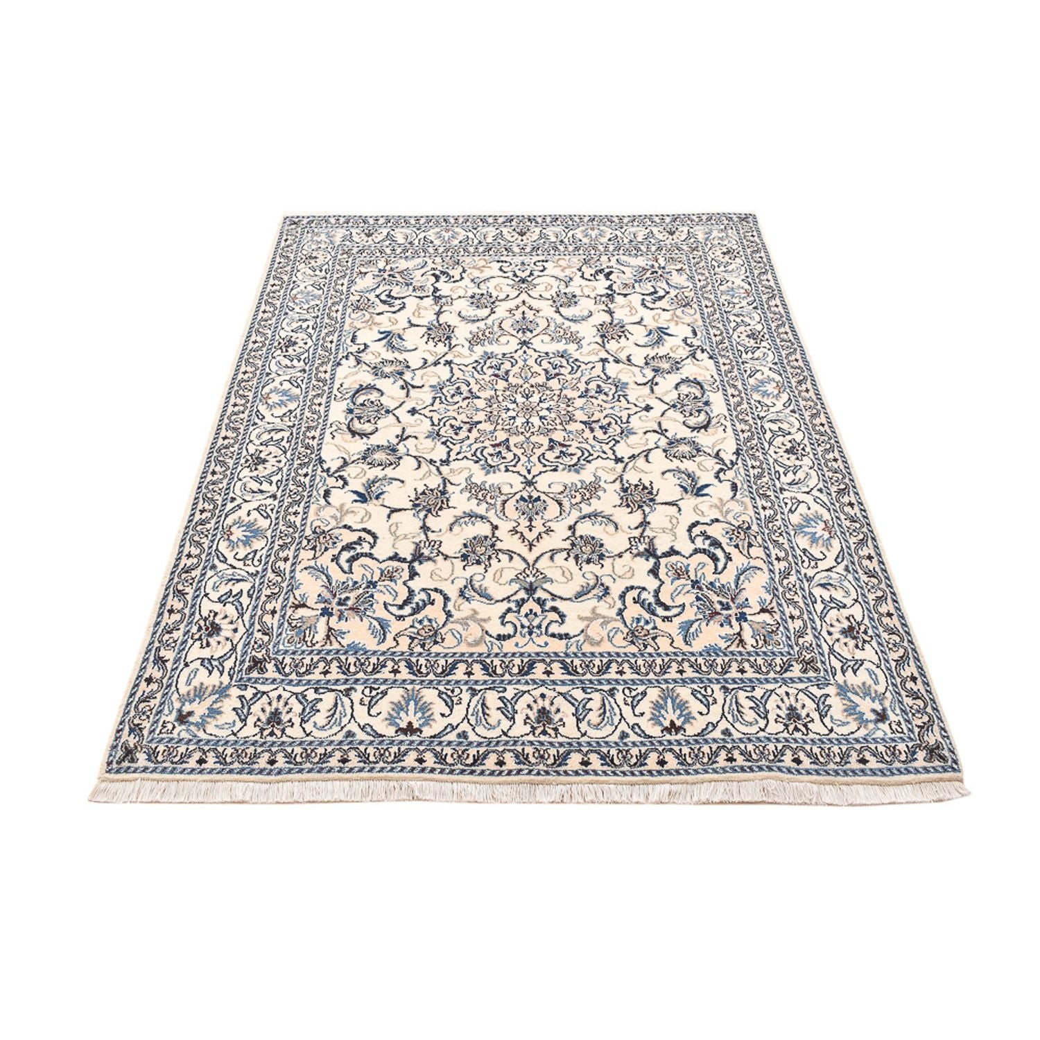 Perserteppich - Nain - 201 x 145 cm - hellbeige
