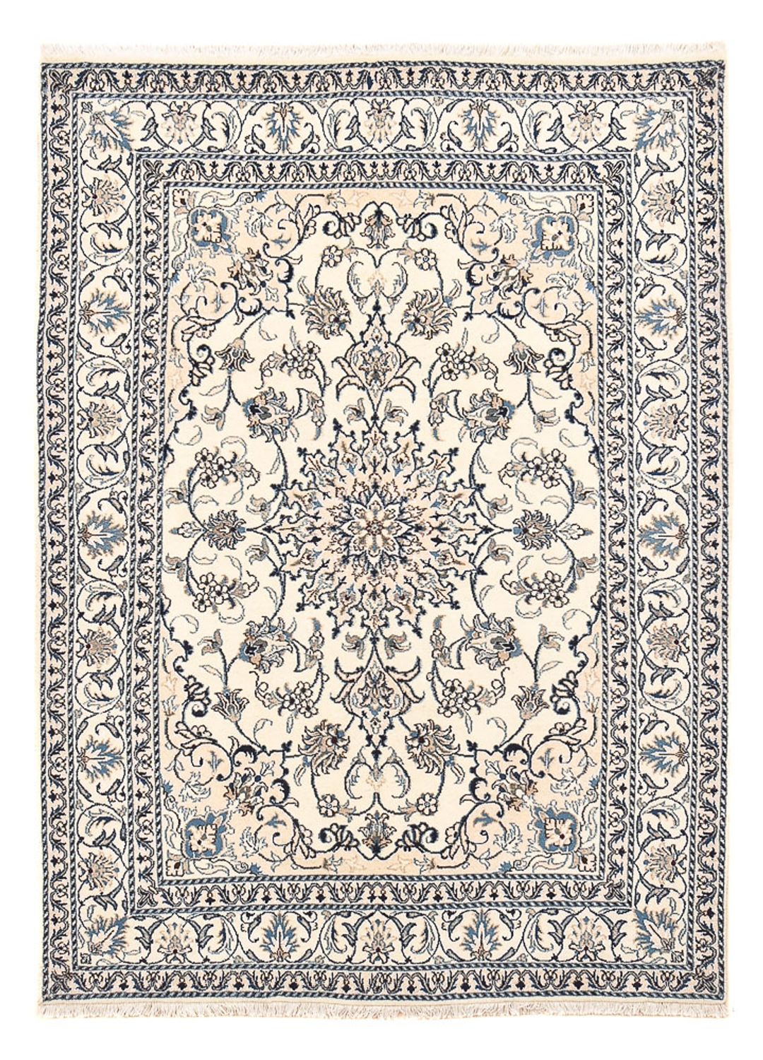 Perserteppich - Nain - 207 x 152 cm - hellbeige