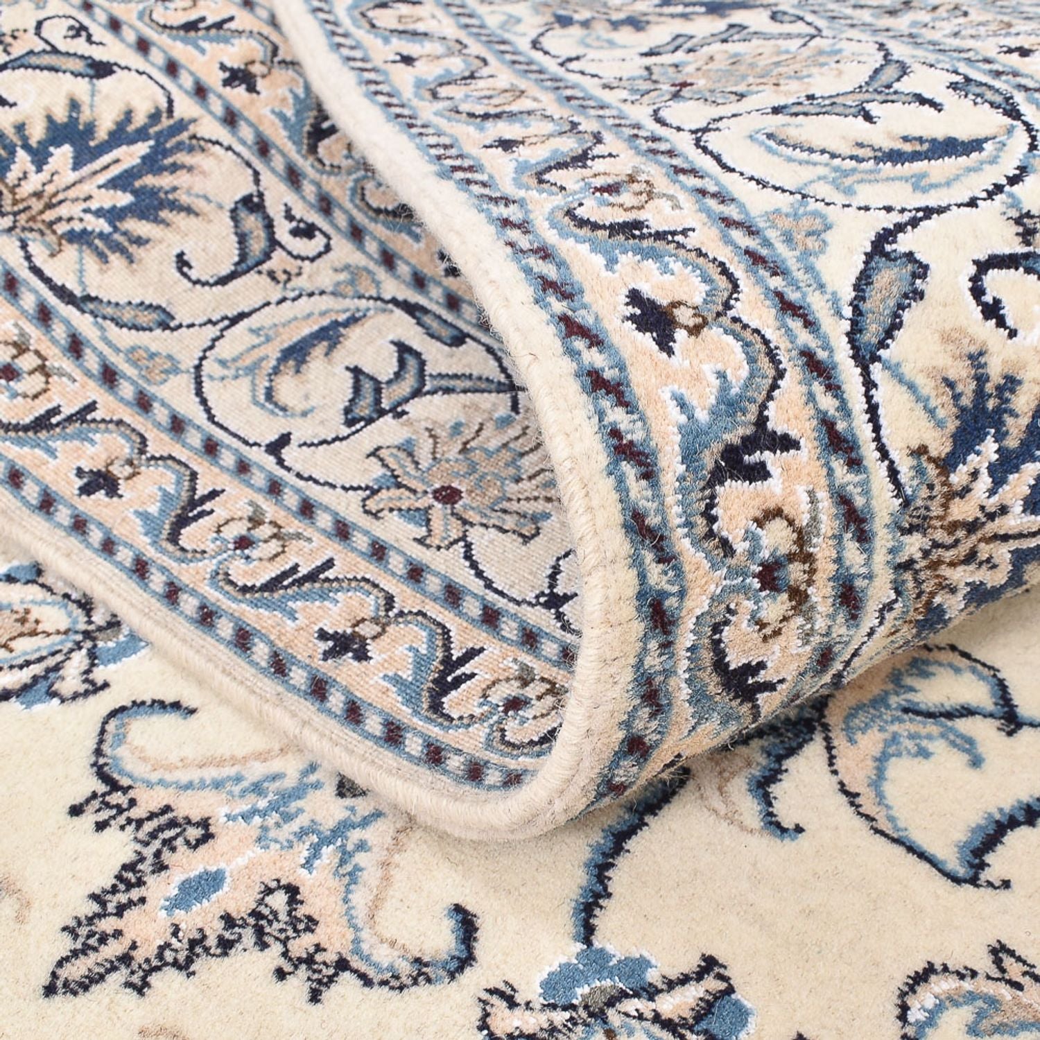 Perserteppich - Nain - 203 x 148 cm - hellbeige