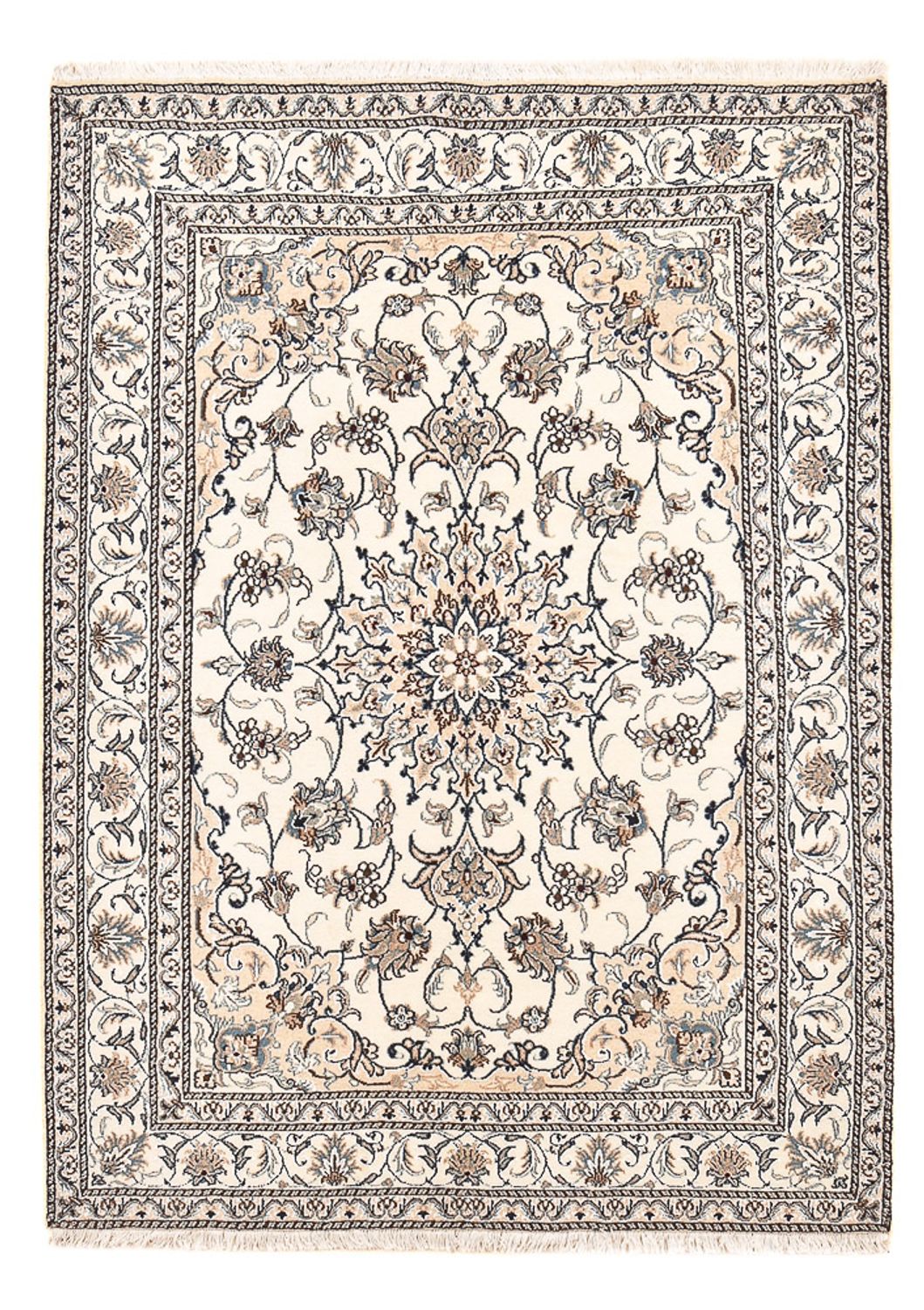 Perserteppich - Nain - 200 x 150 cm - hellbeige