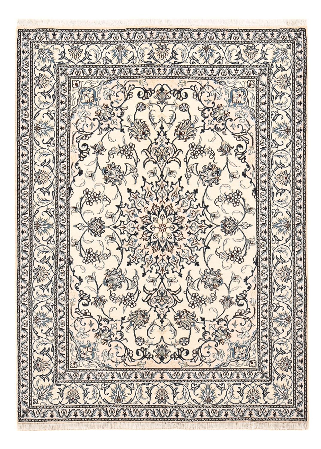 Perserteppich - Nain - 200 x 148 cm - hellbeige