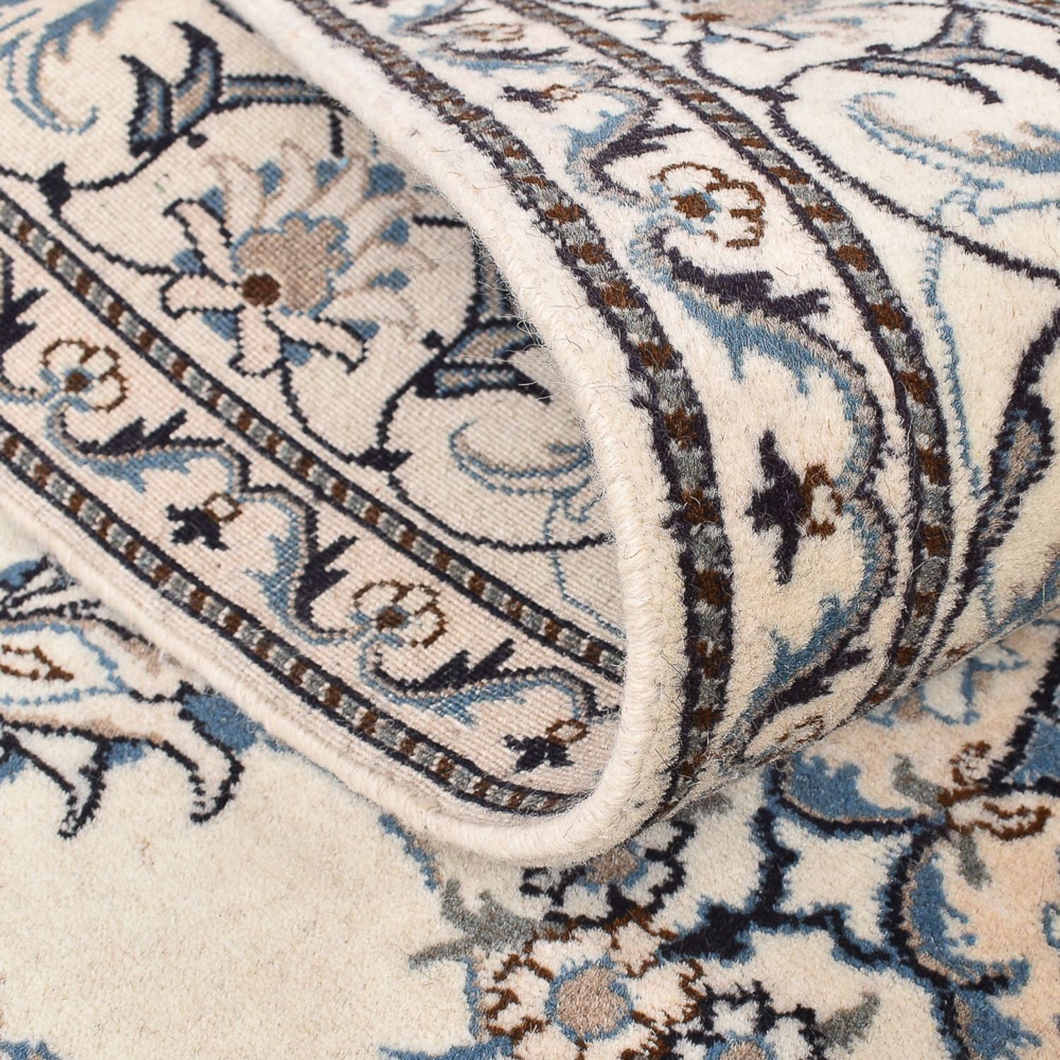 Perserteppich - Nain - 204 x 151 cm - hellbeige