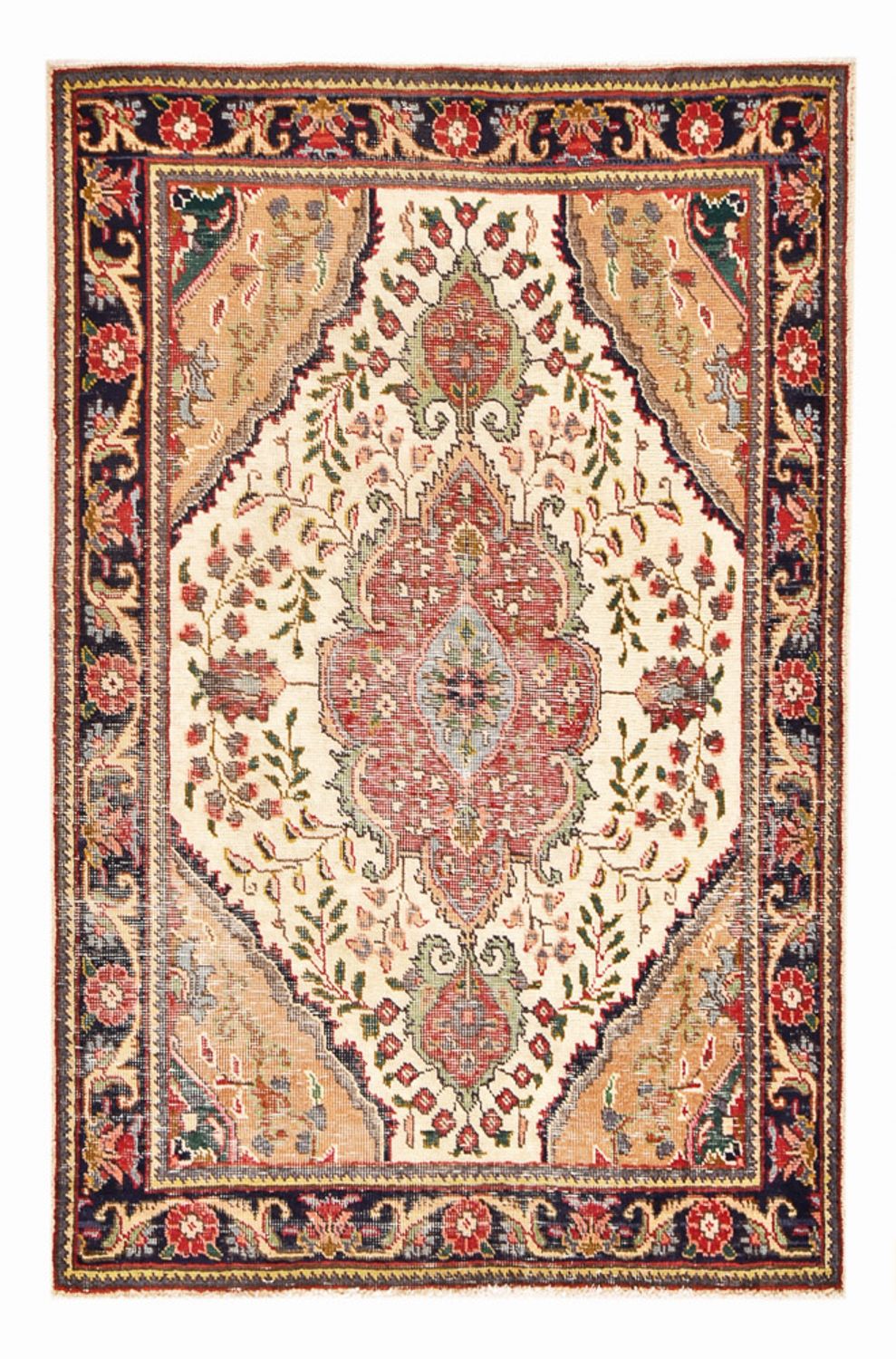 Perserteppich - Täbriz - 150 x 100 cm - mehrfarbig