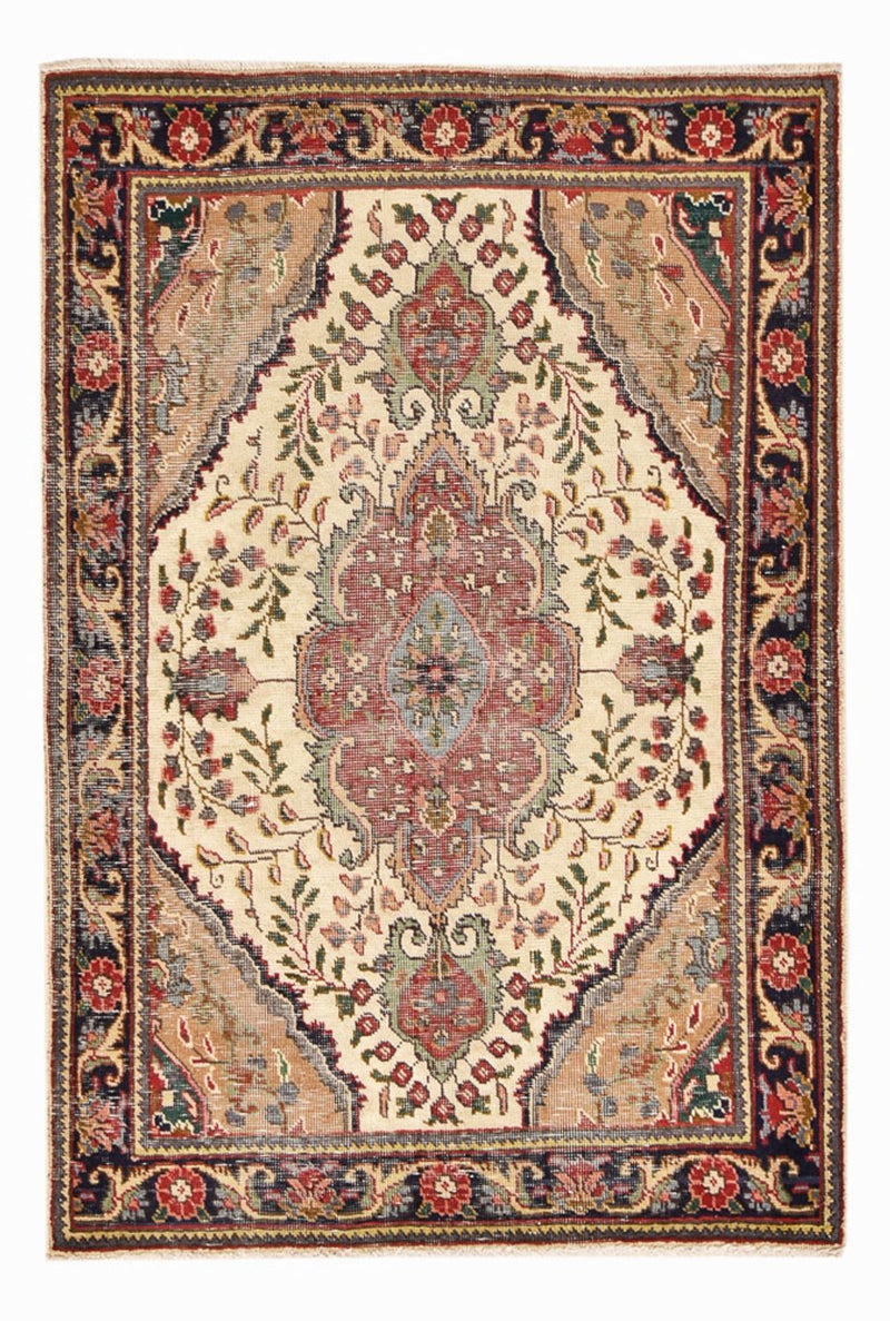 Perserteppich - Täbriz - 146 x 98 cm - mehrfarbig