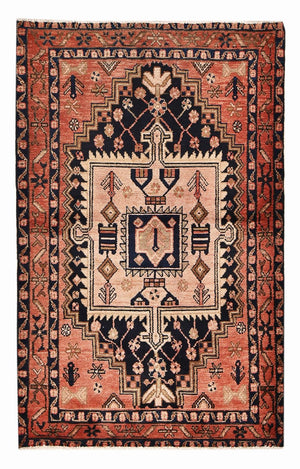Perserteppich - Nomadic - 164 x 103 cm - hellrot