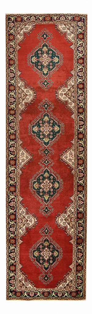 Läufer Perser - Täbriz - 340 x 96 cm - rot
