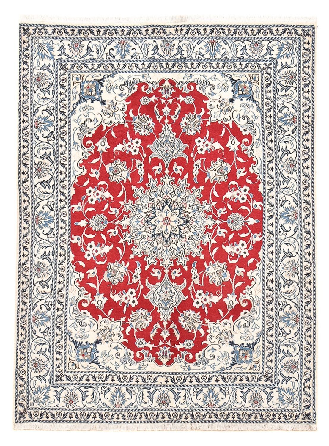 Perserteppich - Nain - 200 x 149 cm - rot
