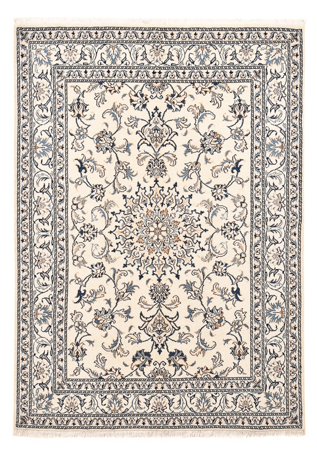 Perserteppich - Nain - 200 x 144 cm - hellbeige