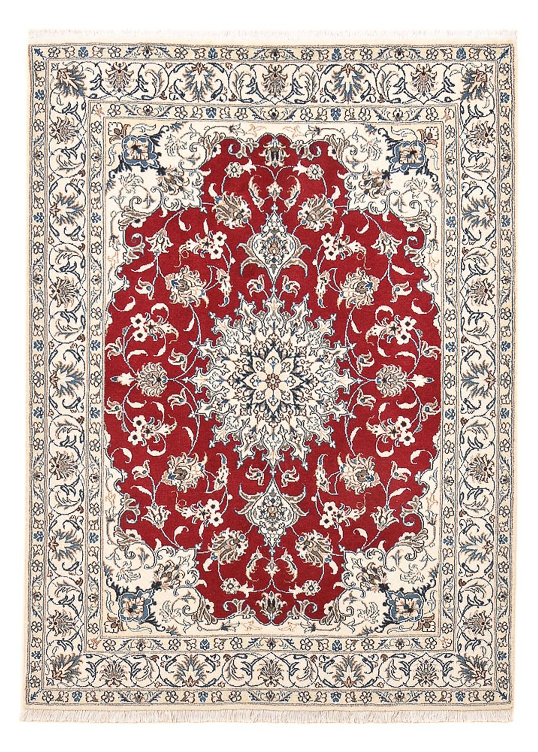 Perserteppich - Nain - 197 x 150 cm - rot