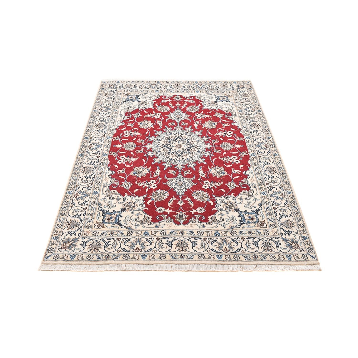 Perserteppich - Nain - 197 x 150 cm - rot