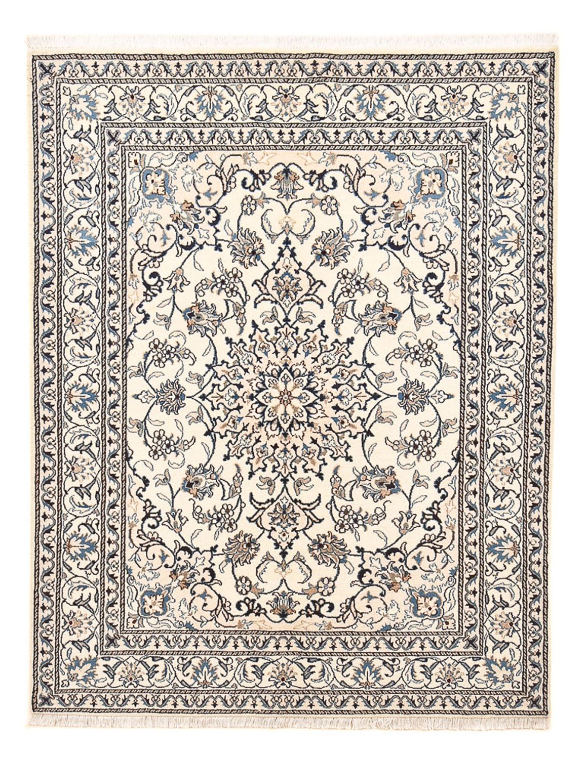 Perserteppich - Nain - 195 x 150 cm - hellbeige