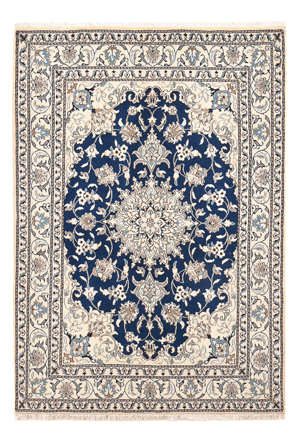 Perserteppich - Nain - 212 x 147 cm - blau