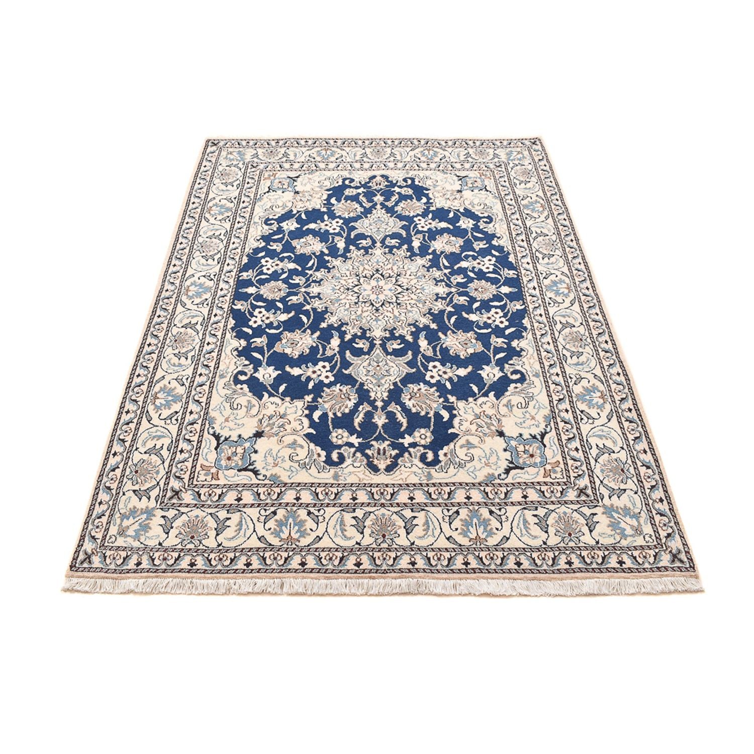 Perserteppich - Nain - 212 x 147 cm - blau