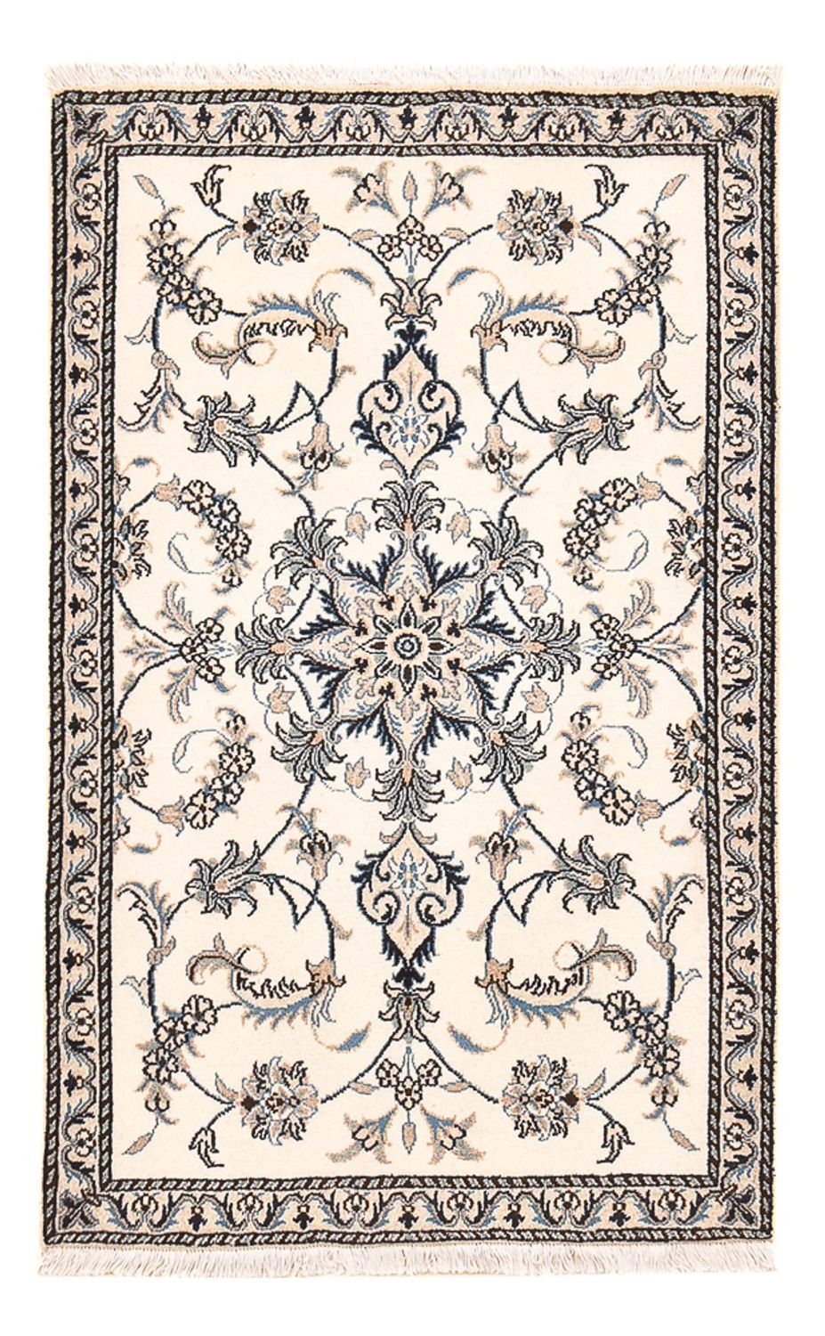 Perserteppich - Nain - 138 x 90 cm - hellbeige