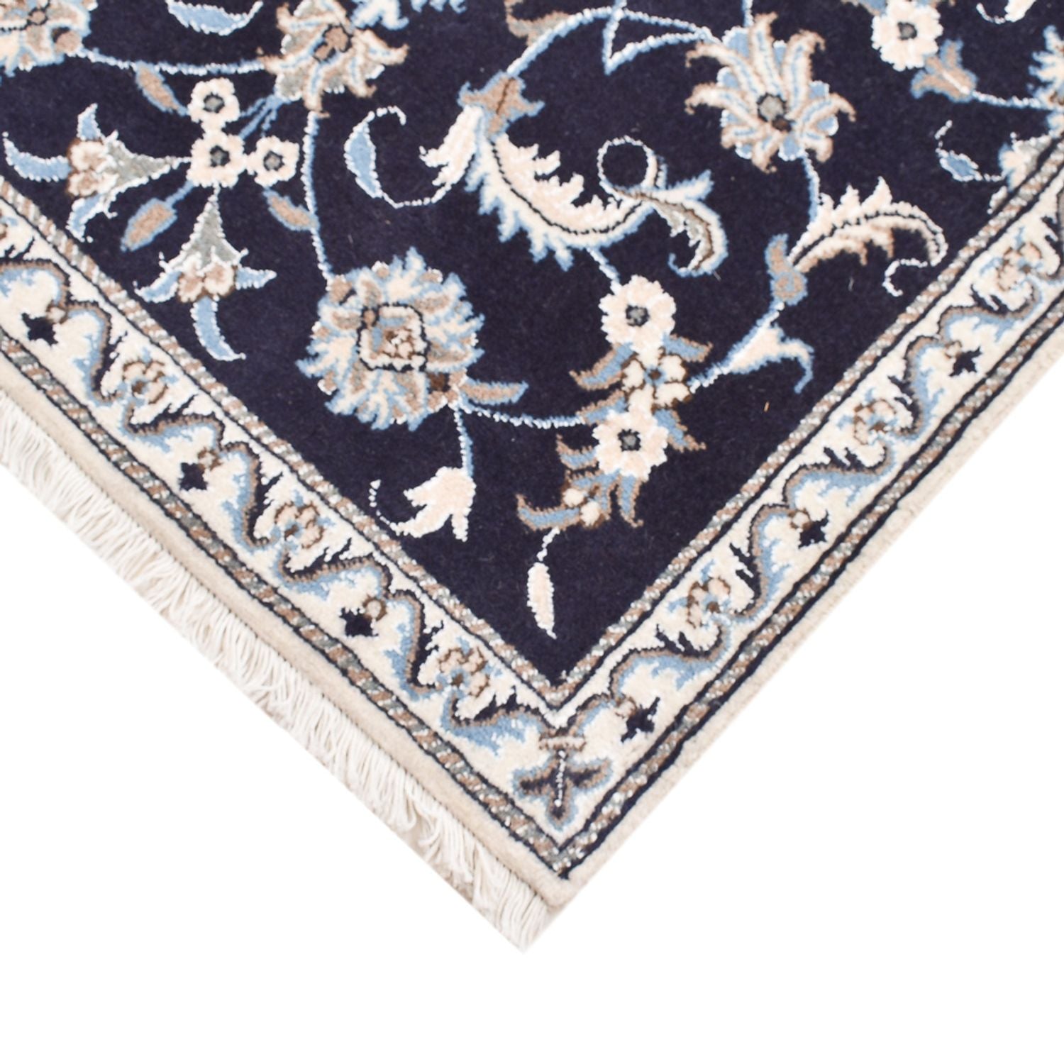 Perserteppich - Nain - 140 x 89 cm - dunkelblau